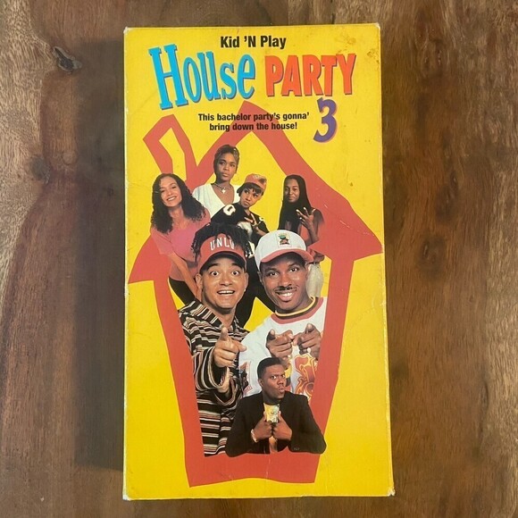 House Party 3 (VHS, 1994) Kid N' Play 90s Cult Comedy Bernie Mac Rare Tested - Picture 2 of 5